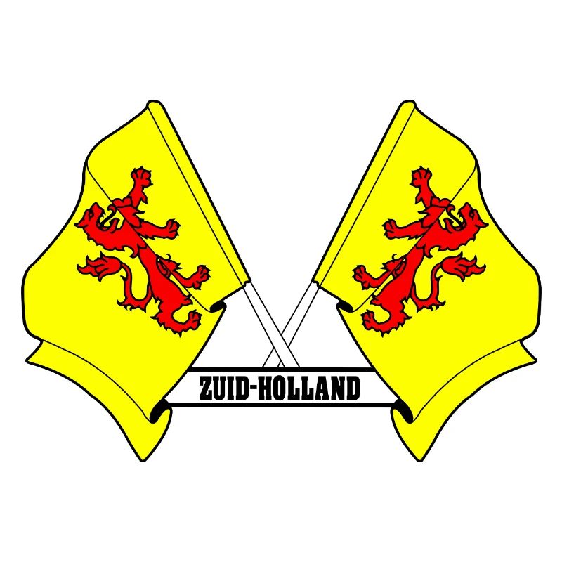 Two flags text SOUTH HOLLAND
