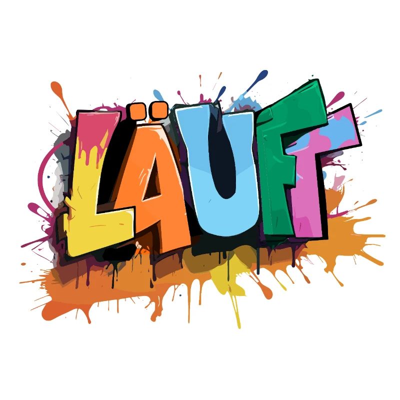 Läuft Statement Läufer Graffiti Lustige Sprüche