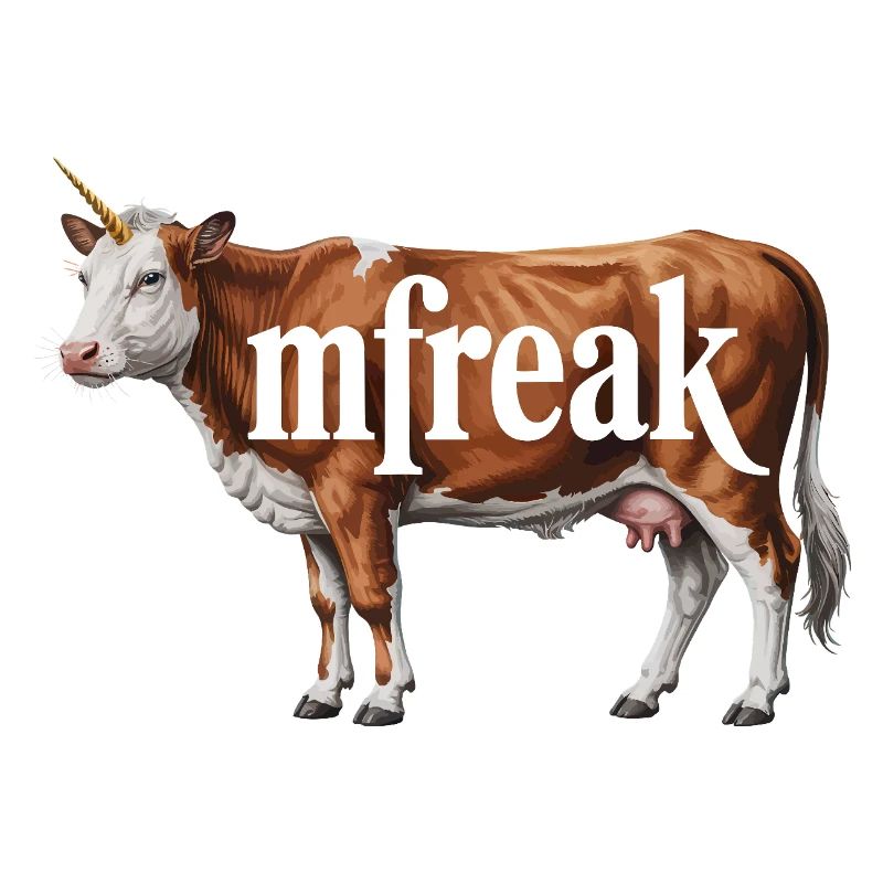 Typographie de vache étrange Tee