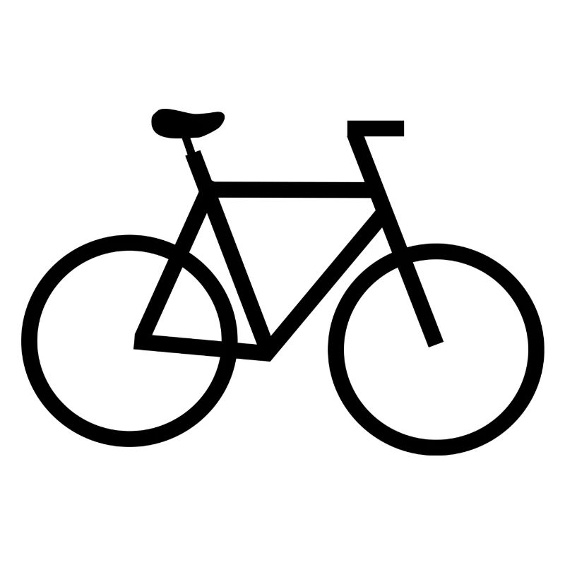 Image d’ombre du logo de vélo simple