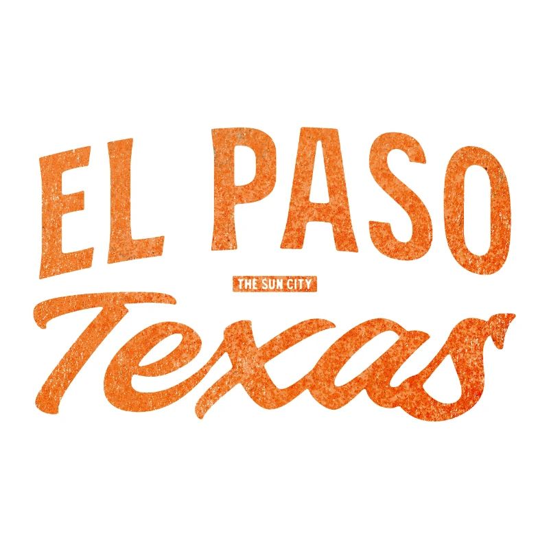 El Paso Texas Script Logo