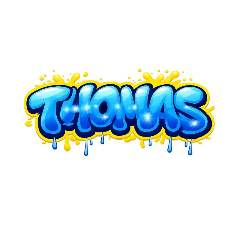 THOMAS GRAFFITI NAME FOR PERFECT GIFT PRINTABLE on