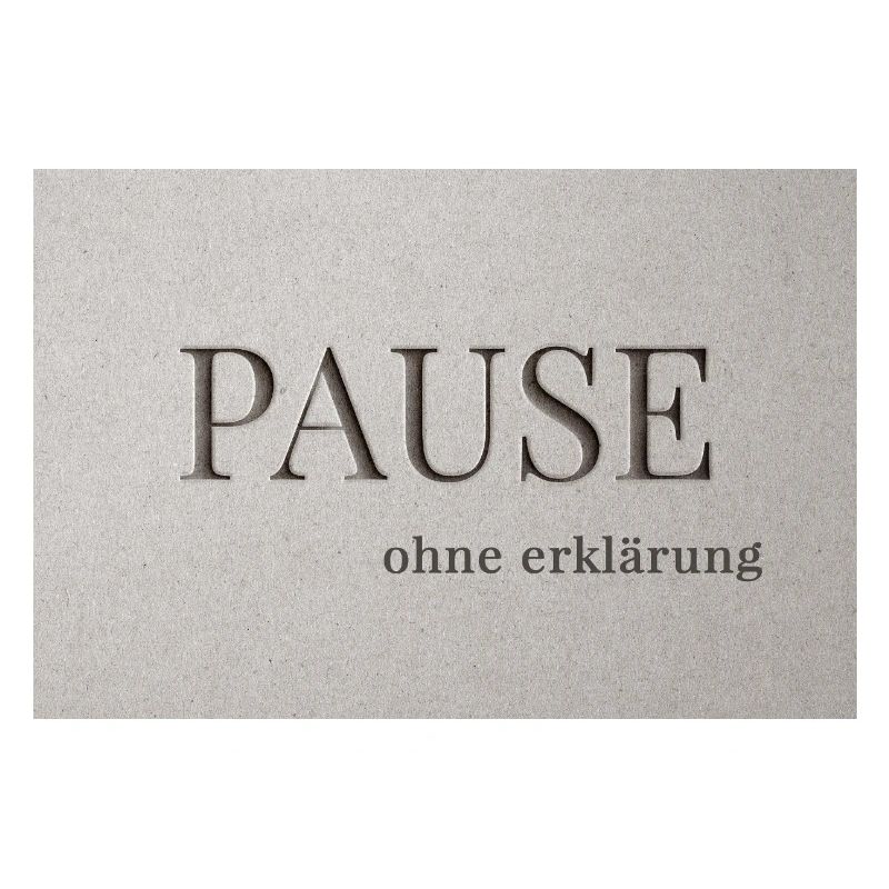 Pause – sans explication