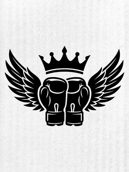 Boxhandschuhe Krone Symbol