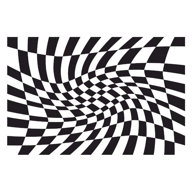 Spirale optique à checker déformé