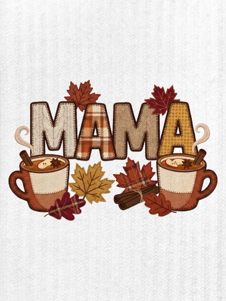 Fall Mama Cozy Patchwork Cider