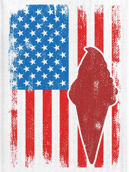 Eiscreme 4. Juli USA