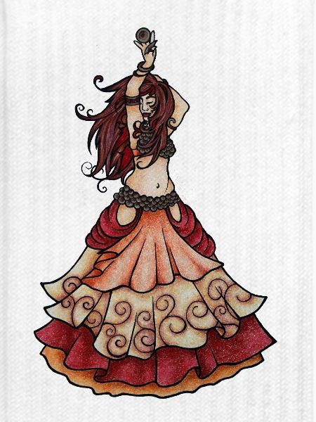 Boho-Tänzer in Sunset Ruffles