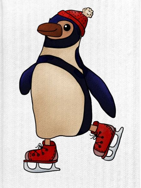 Schlittschuhpinguin