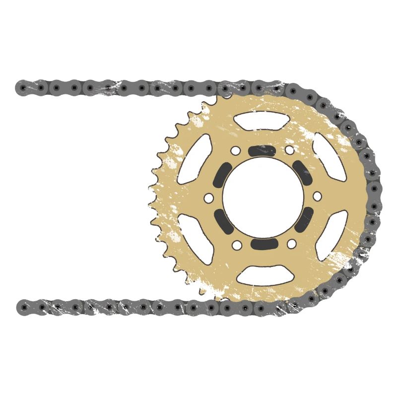 Sprocket chain composite cracks
