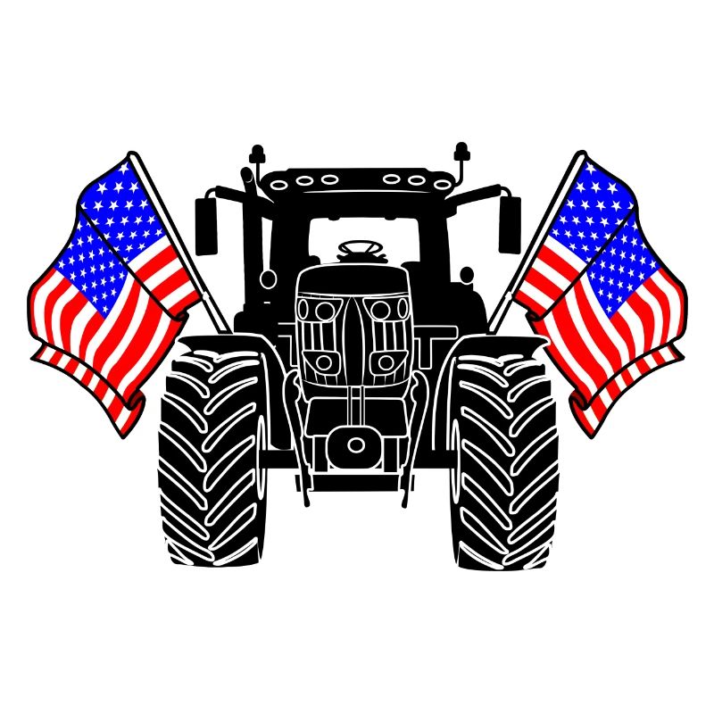 Tractor Two Flags USA