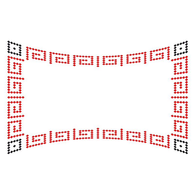 Frame pattern red