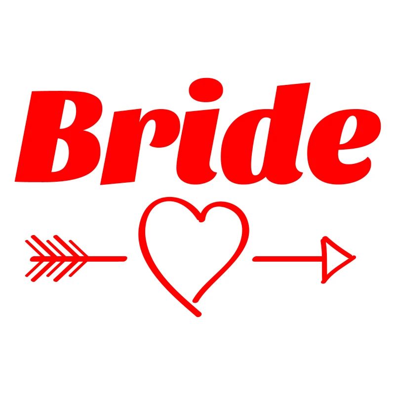 Conception de flèche de coeur de mariée