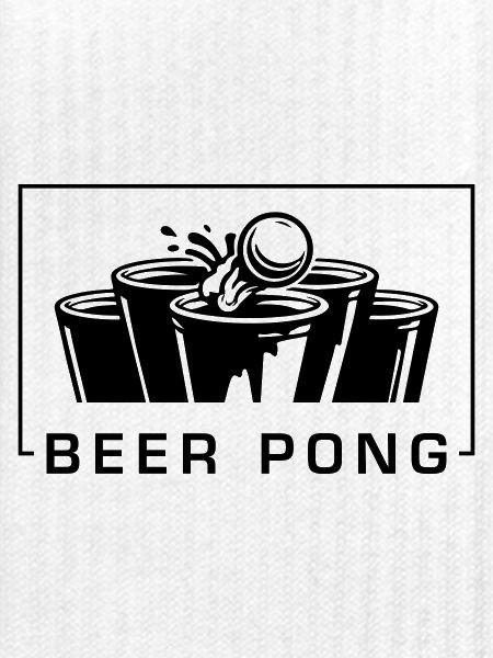 Beer Pong Becher Schwarz