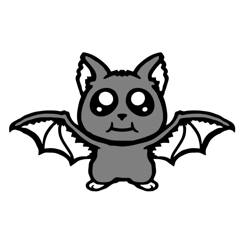 Little Cute Bat Halloween Funny Comic Cute