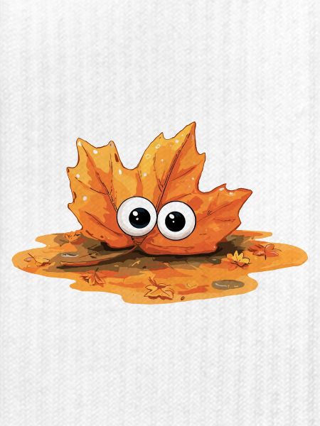 Herbstblatt mit Augen Kuschelheld