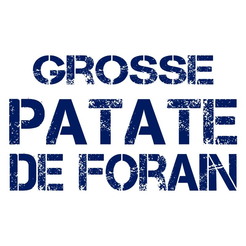 Grosse Patate de forain (bleu)