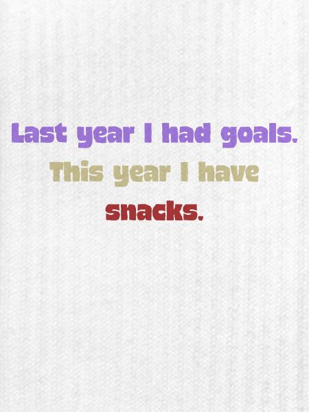 Lustiger Neujahrsspruch - Snack