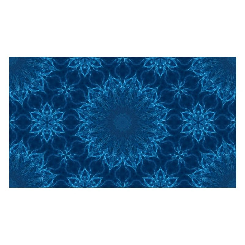 Blue Ocean Mandala Pattern – Abstract Water Kaleid