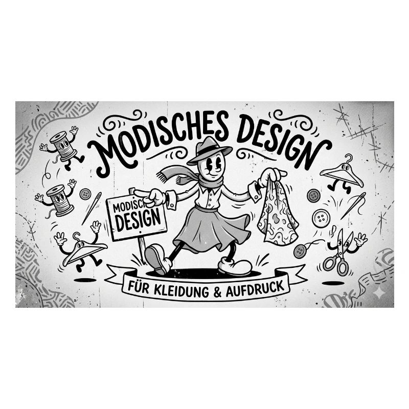 Nähkunst Modedesign Comic