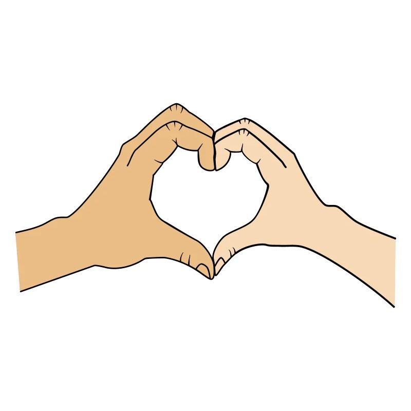 Heart hands – customizable for couples