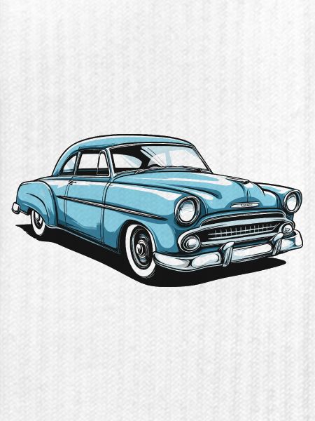 Nostalgisches Retro-Auto Design