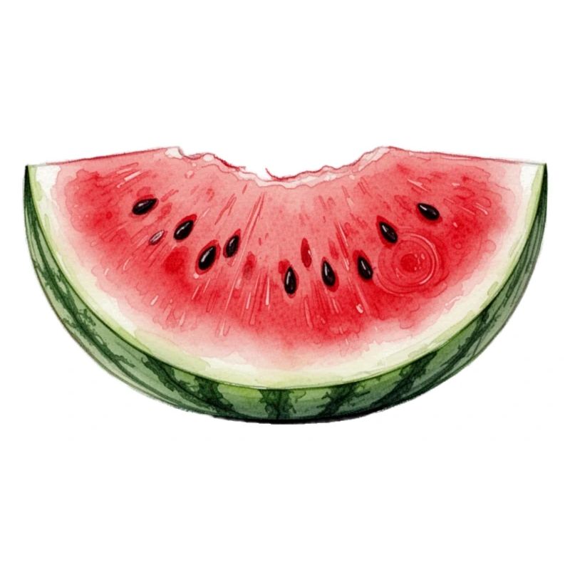 Pastèque Aquarelle