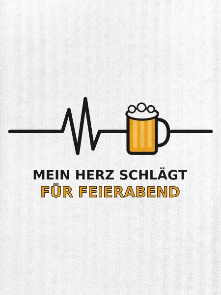 Herzschlag Feierabend Bier
