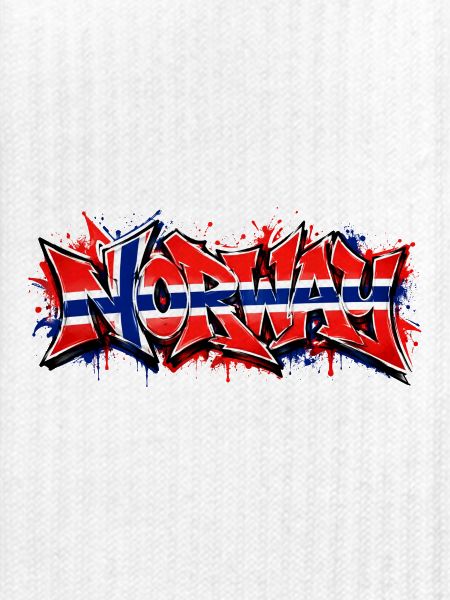 Norway Flag Graffiti