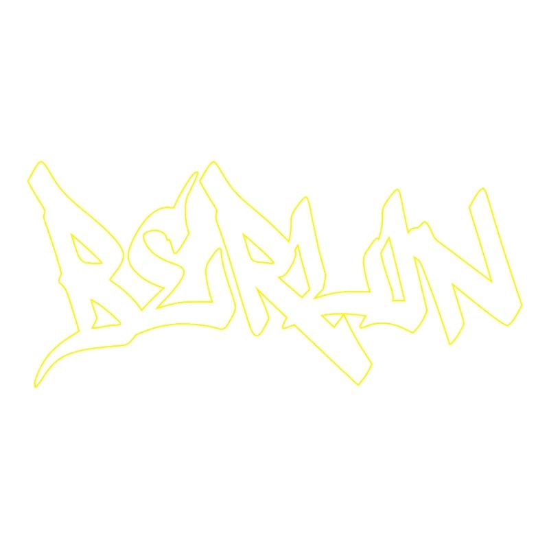 Lettrage marron graffiti de Berlin