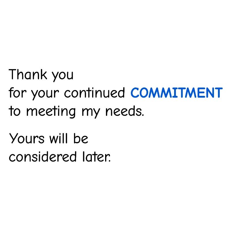 Baby Performance Review - Commitment