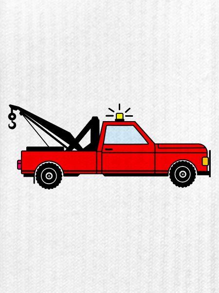 Abschleppwagen rot