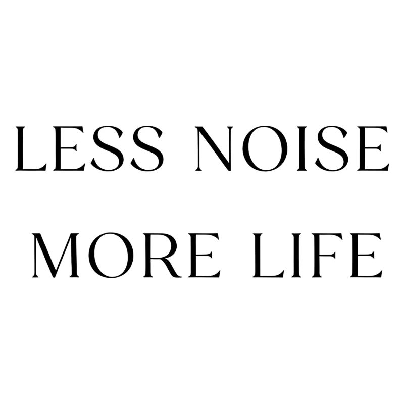 Moins de bruit, plus de vie, conception minimale de devis