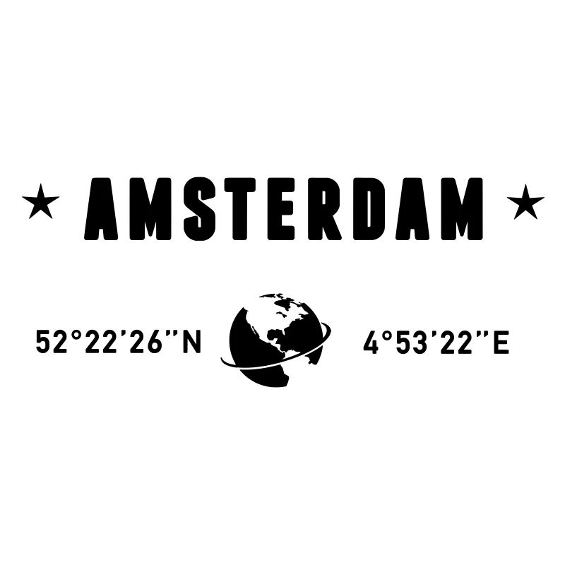 Amsterdam Netherlands Coordinates Gps Globe