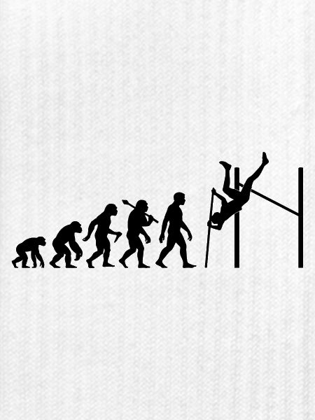 Stabhochspung Evolution Stabhochspringer Athlet