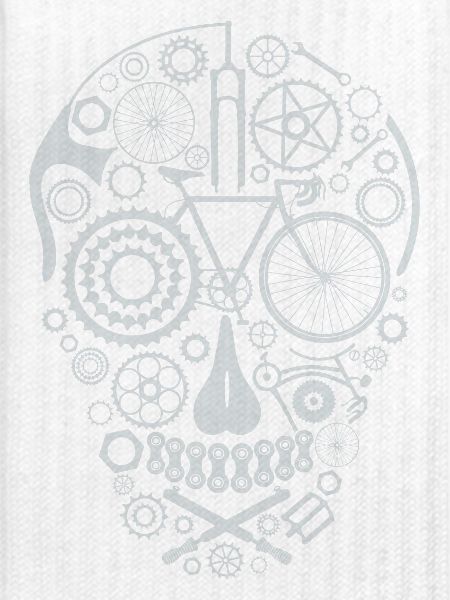 Bicycle Skull light grey