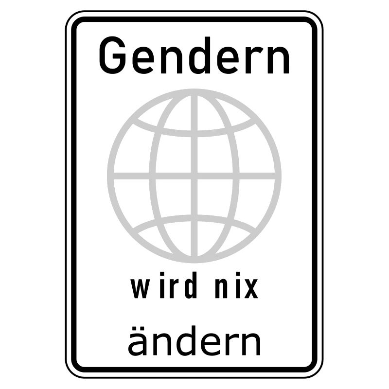 Gendern wird nix ändern