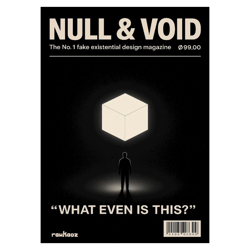 Cube d’existence zéro vide Qu’est-ce que c’est de toute façon