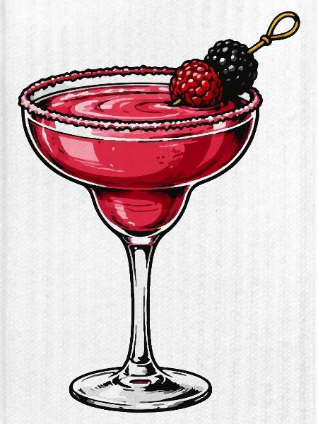 Beeren-Cocktail im Rubinrot Glas