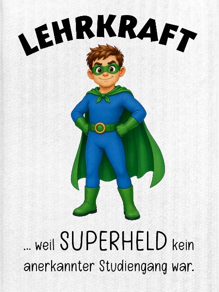 Geschenkideen Lehrer Superheld