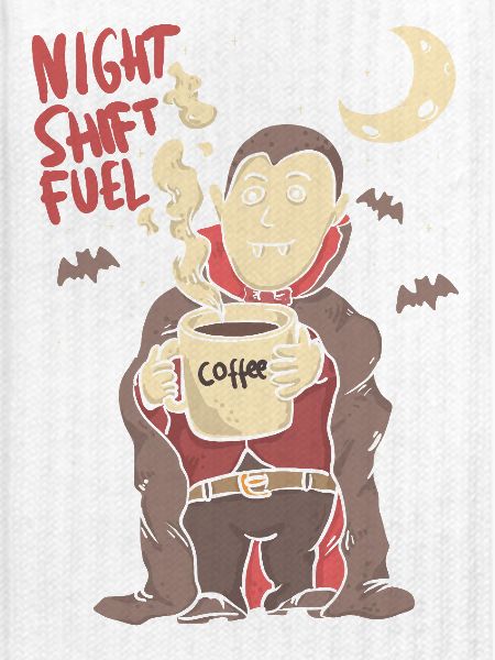 night shift fuell - draculla coffee