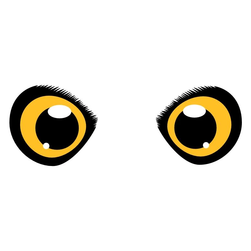 zwei leuchtende Augen einer Eule