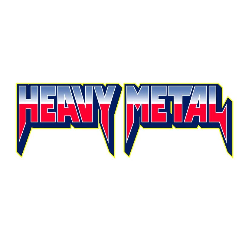 Logo typographique 3D Heavy Metal