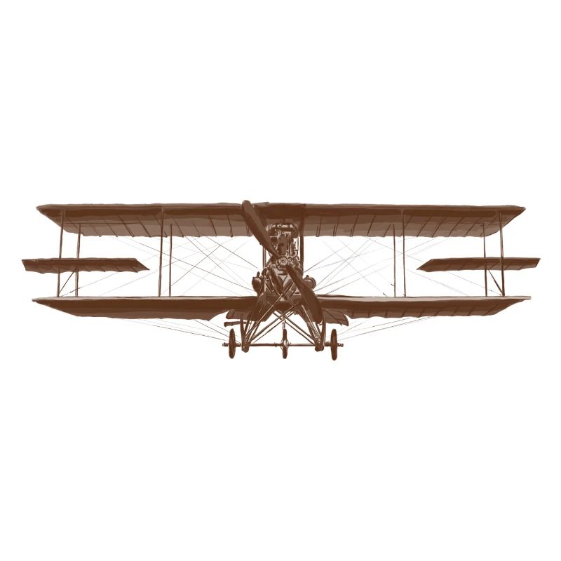 Conception d'un biplan d'avion vintage