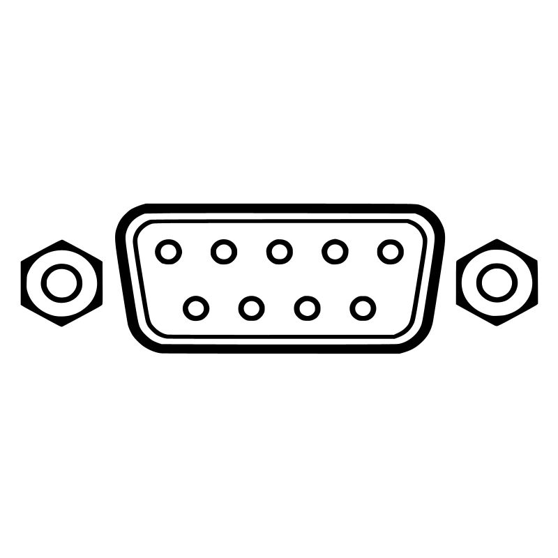 DB 9 Connector, serial connector