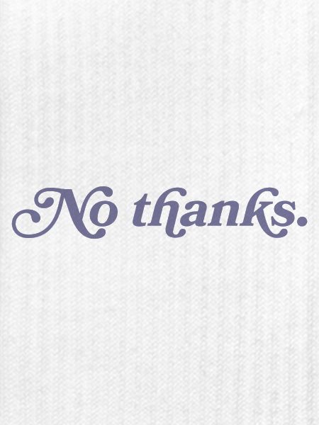 Non merci.