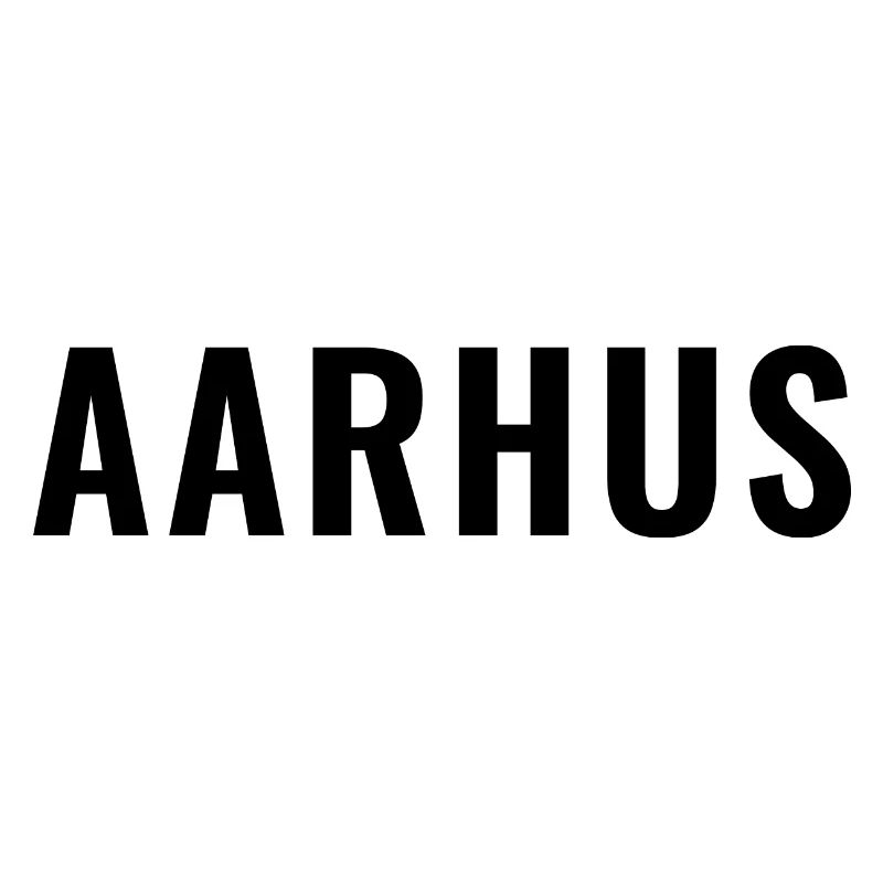 Aarhus Danemark Typographie minimale