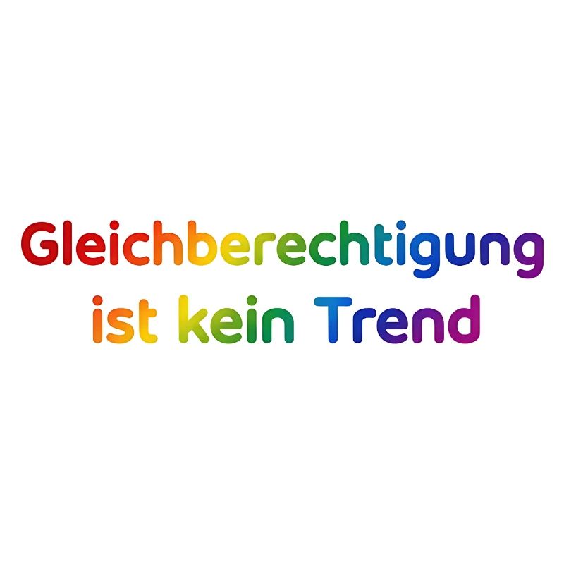 Equality is not a trend rainbow