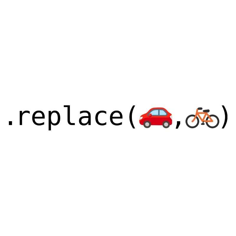 Autos durch Fahrräder ersetzen; Python-Edition