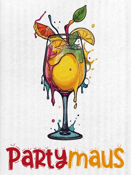 Fruchtige Cocktail Illustration